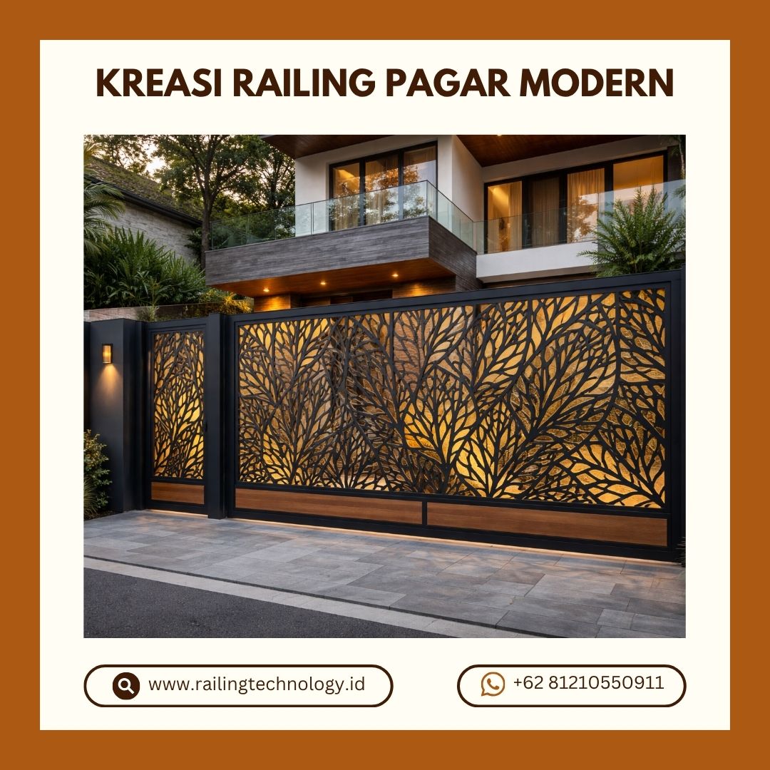 Kreasi Railing Pagar Modern Cengkareng JakBar