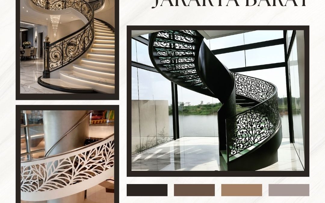 Kreasi Railing Tangga Modern Jakarta Barat
