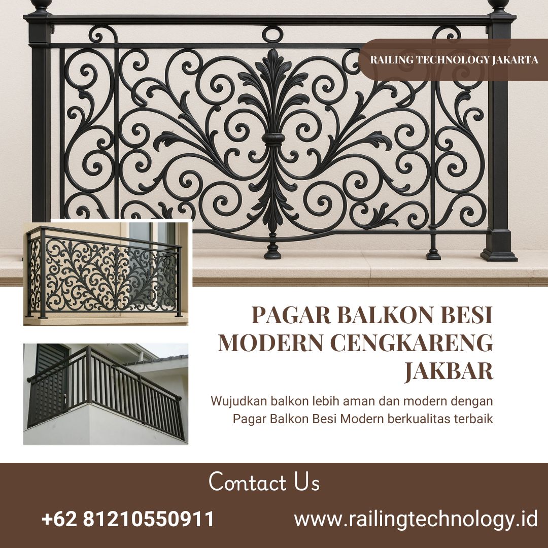 Pagar Balkon Besi Modern Cengkareng JakBar