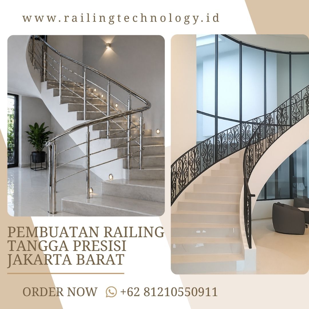 Pembuatan Railing Tangga Presisi Jakarta Barat