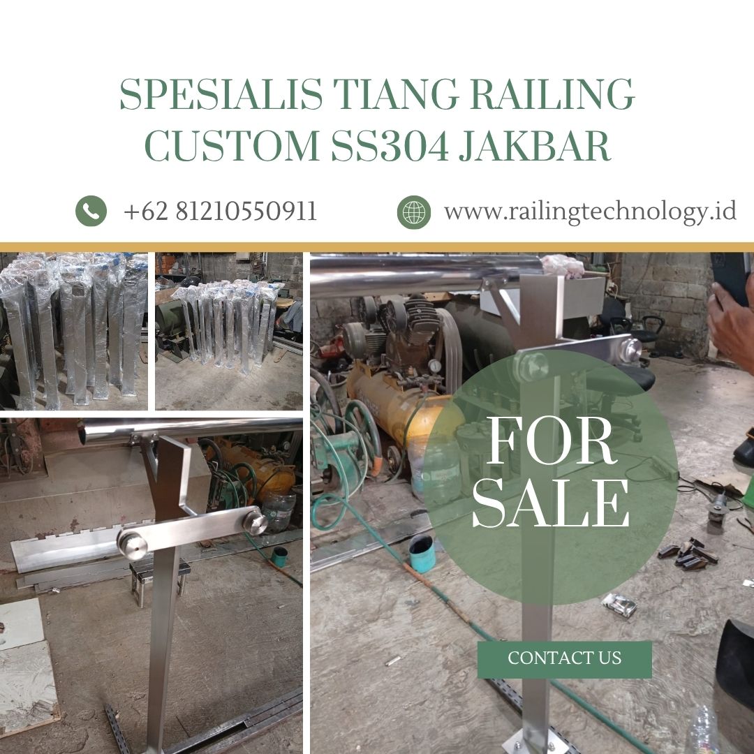Spesialis Tiang Railing Custom SS304 JakBar