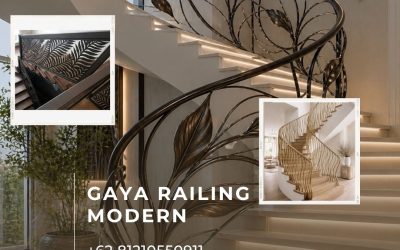 Gaya Railing Tangga Modern Jakarta Barat