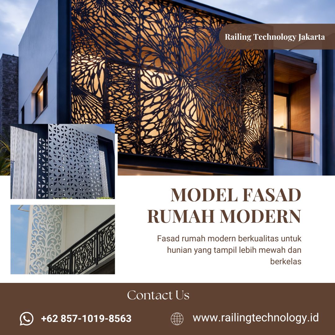 Model Fasad Rumah Modern Slipi JakBar