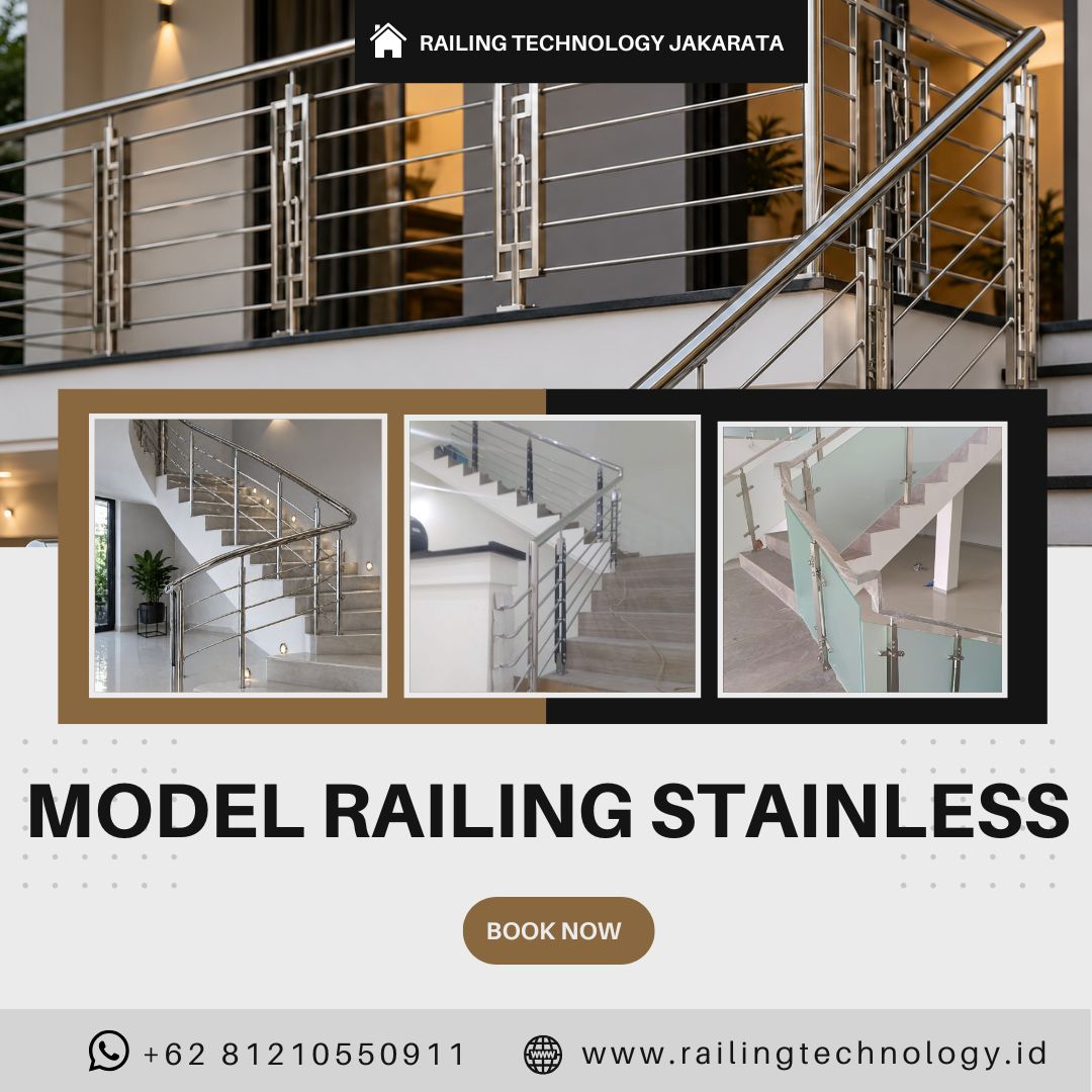 Model Railing Tangga Stainless Kembangan JakBar