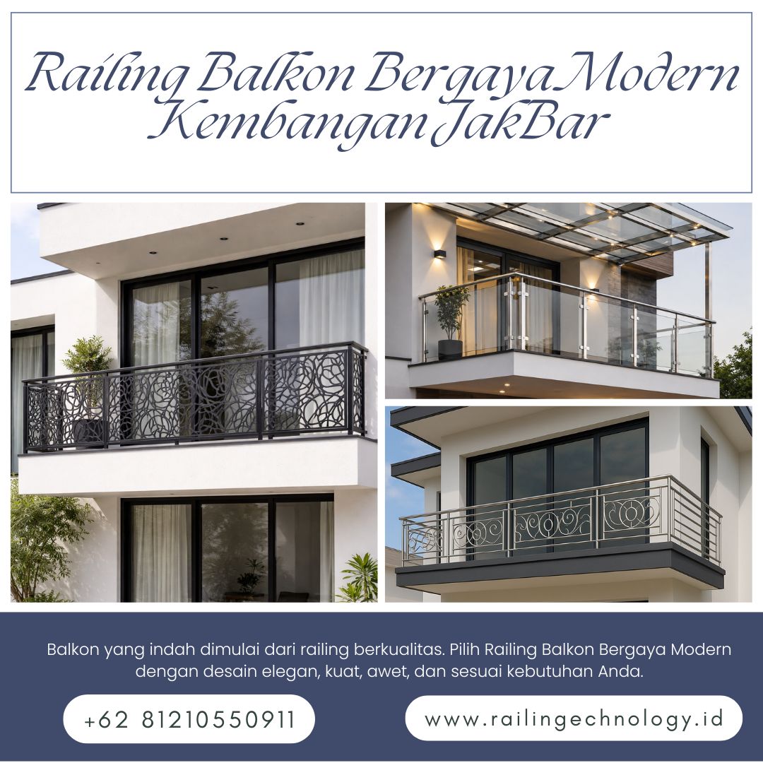 Railing Balkon Bergaya Modern Kembangan JakBar
