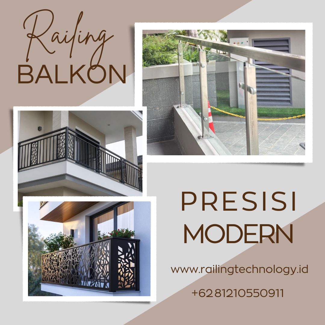 Railing Balkon Presisi Modern Slipi JakBar