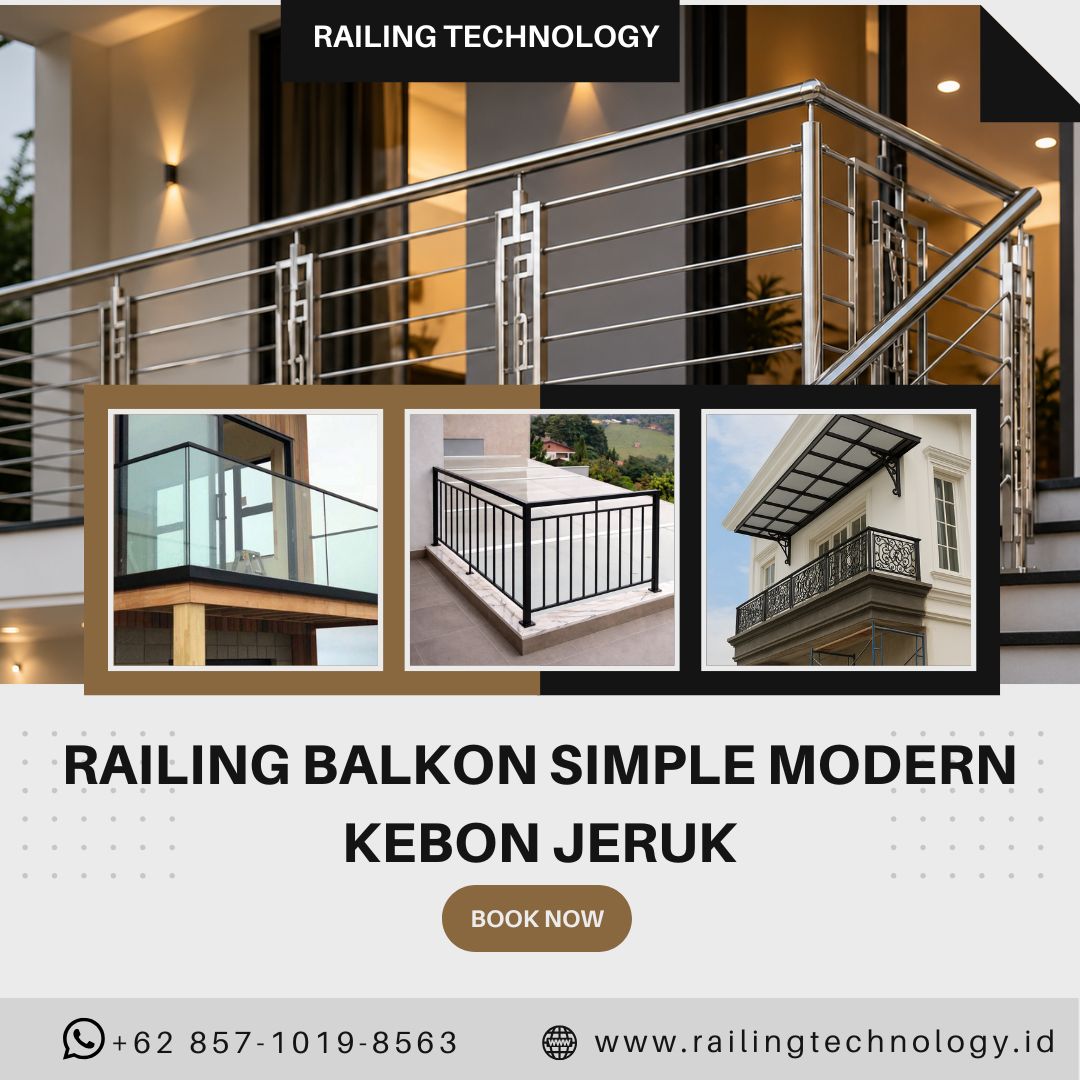 Railing Balkon Simple Modern Kebon Jeruk