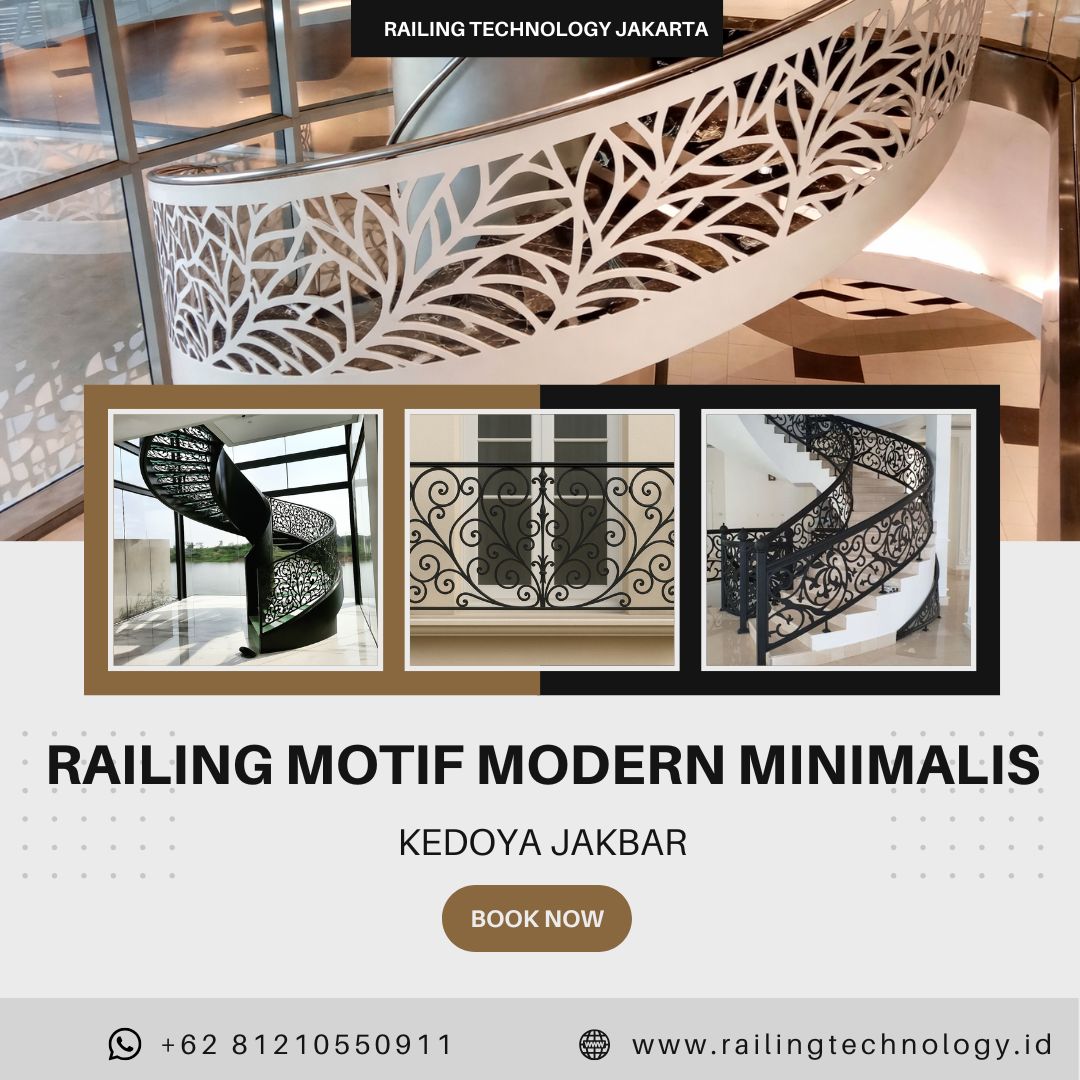 Railing Motif Modern Minimalis Kedoya JakBar