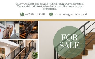 Railing Tangga Gaya Industrial Jakarta Barat