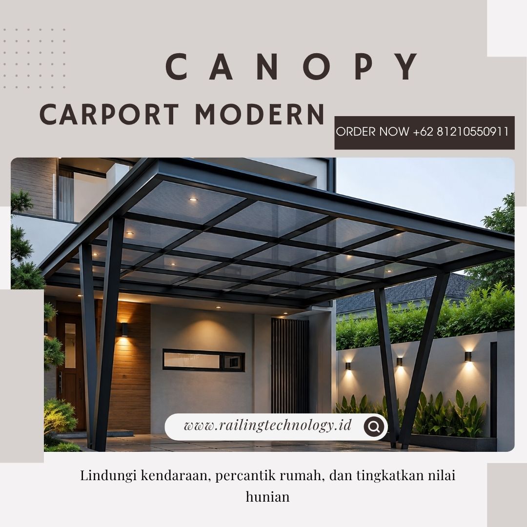 Canopy Carport Hunian Modern Slipi JakBar
