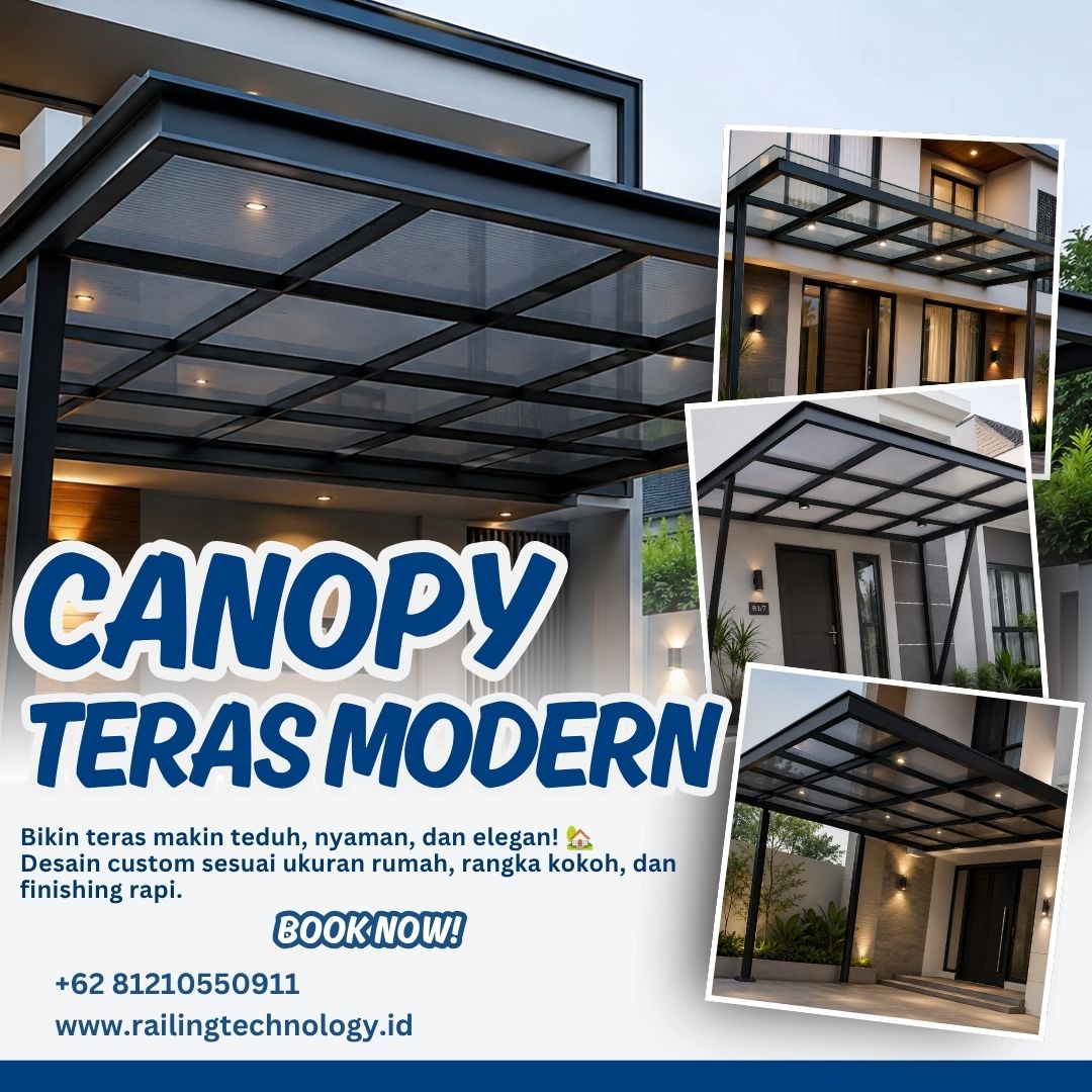 Canopy Teras Rumah Modern Joglo JakBar