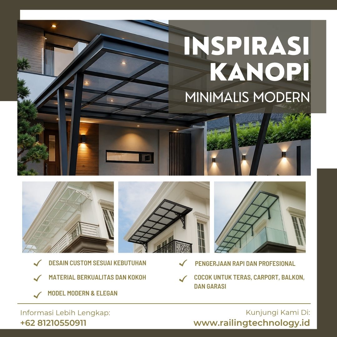 Inspirasi Kanopi Minimalis Modern Kebon Jeruk