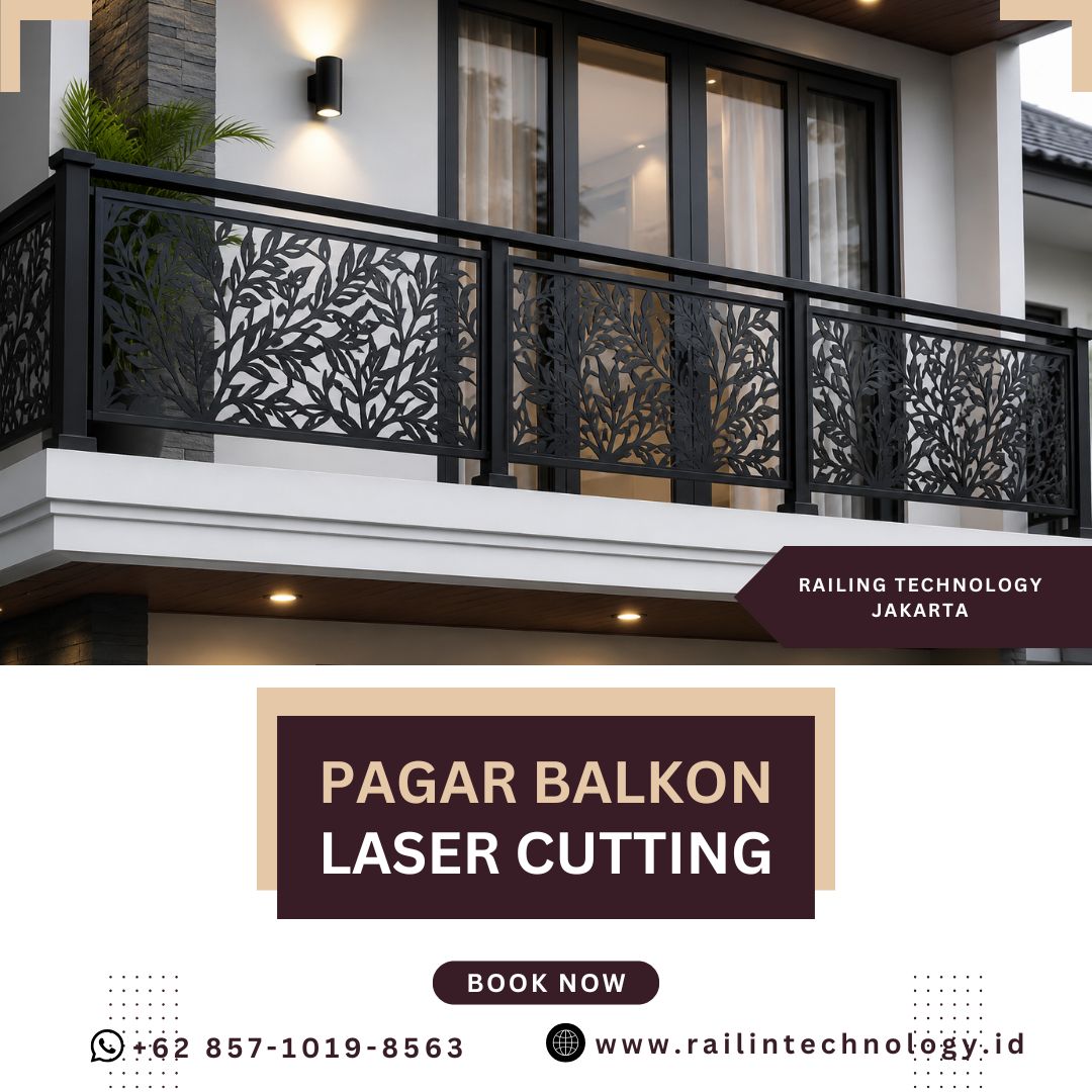 Pagar Balkon Laser Cutting Modern JakBar