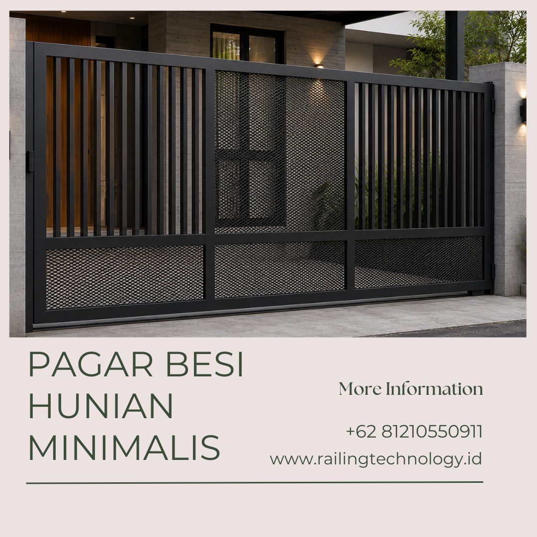 Pagar Besi Hunian Minimalis Kalideres JakBar