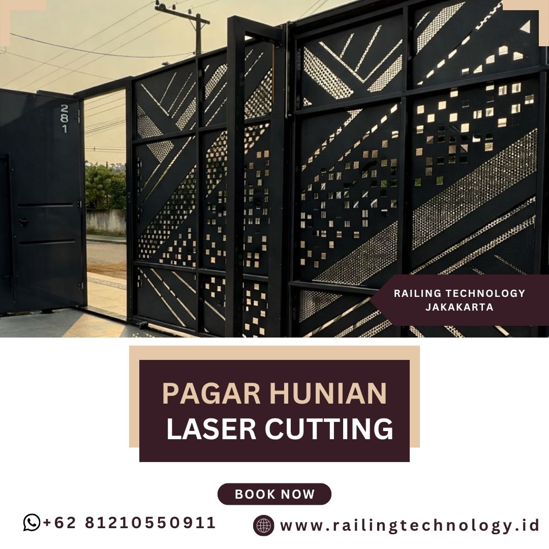 Pagar Hunian Laser Cutting Jakarta Barat