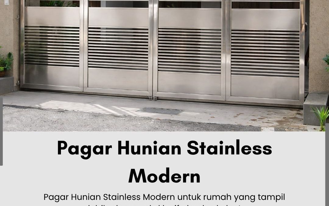 Pagar Hunian Stainless Modern Cengkareng JakBar
