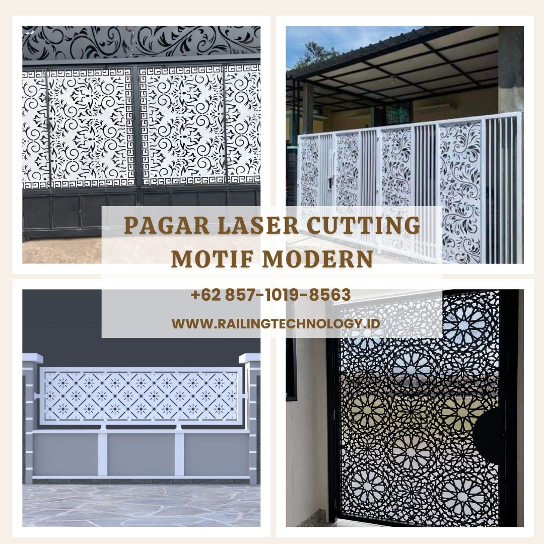 Pagar Laser Cutting Motif Modern Meruya