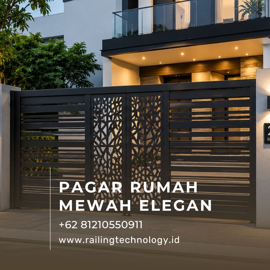Pagar Rumah Mewah Elegan Meruya JakBar