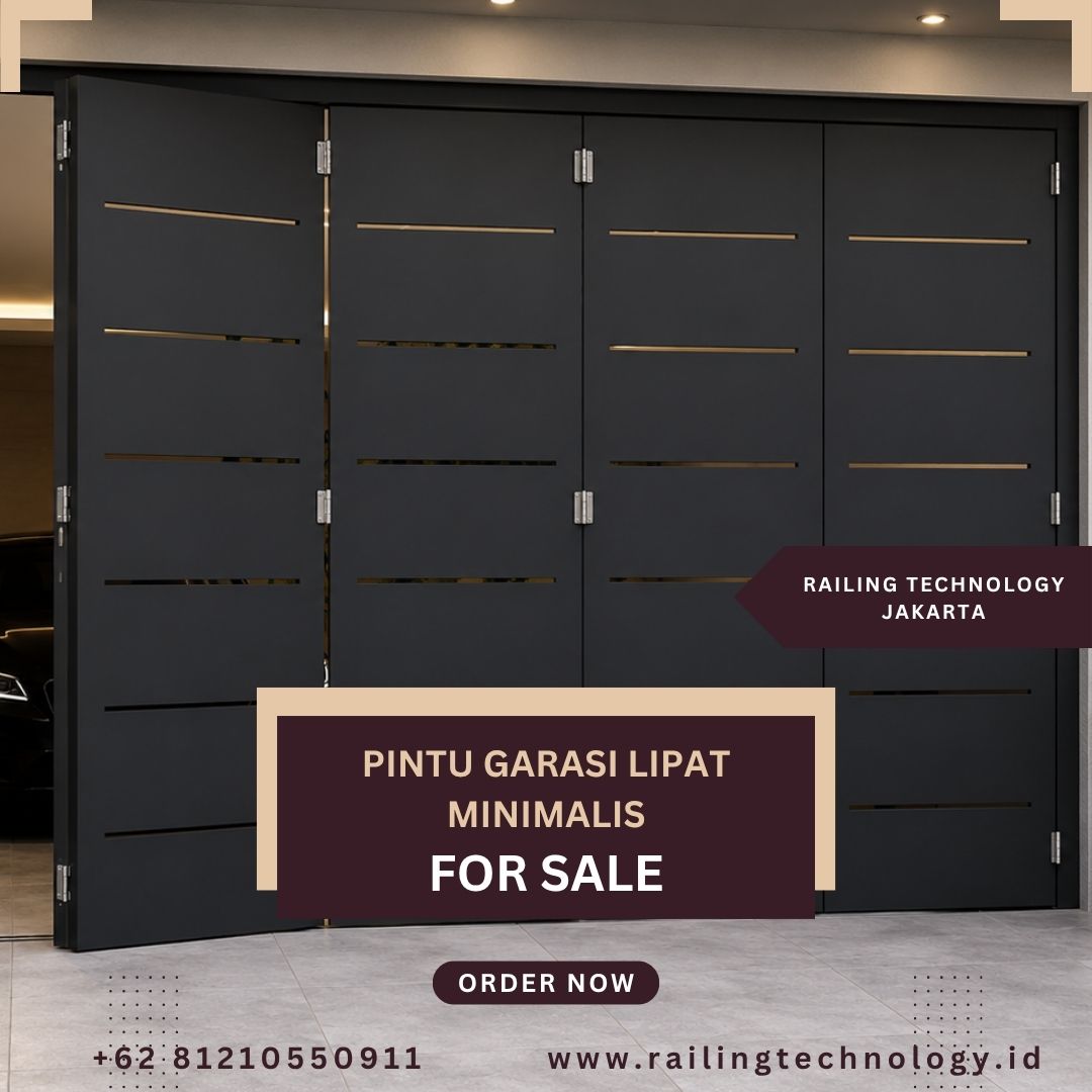 Pintu Garasi Lipat Minimalis Slipi JakBar