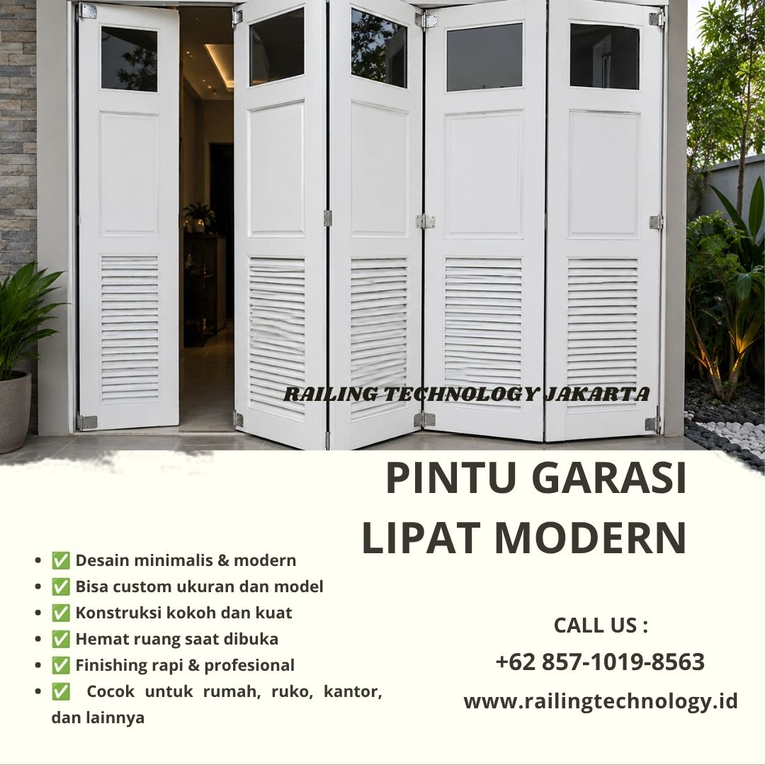 Pintu Garasi Lipat Modern Jakarta Barat
