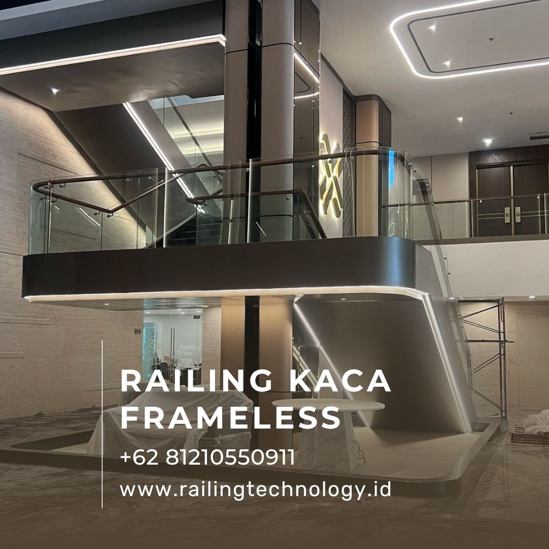 Railing Kaca Frameless Mewah Kembangan JakBar