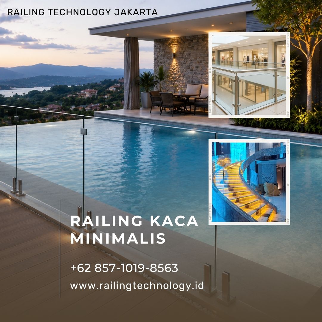 Railing Kaca Interior Minimalis Jakarta Barat