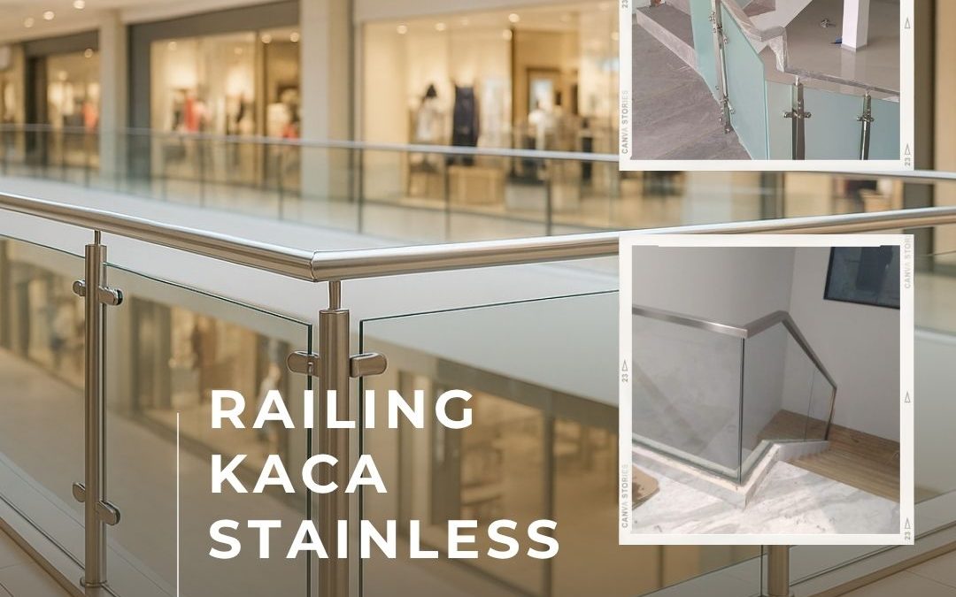 Railing Kaca Stainless Modern Meruya JakBar