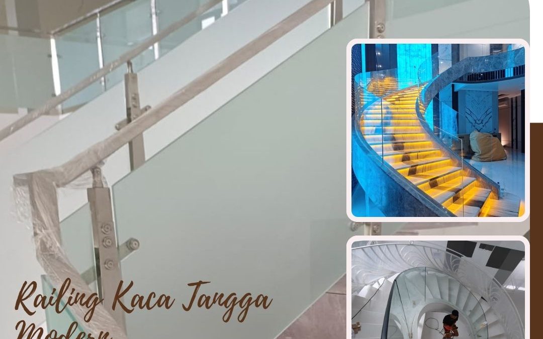 Railing Kaca Tangga Modern Jelambar JakBar