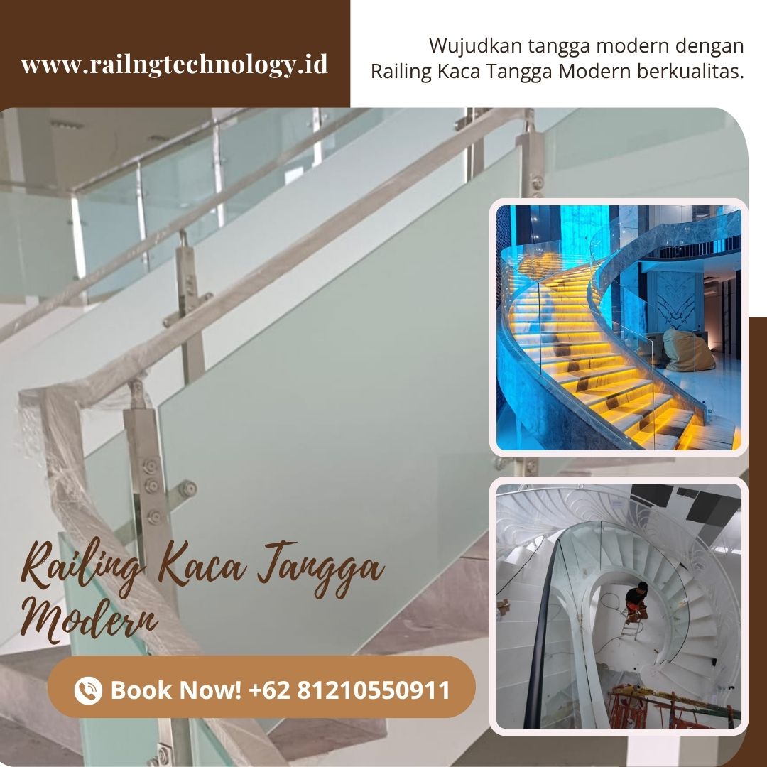 Railing Kaca Tangga Modern Jelambar JakBar