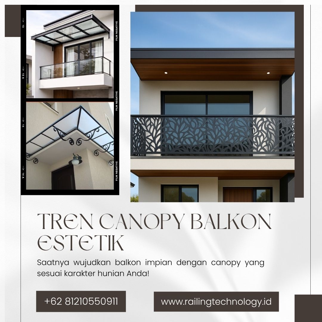 Tren Canopy Balkon Estetik Duri Kosambi