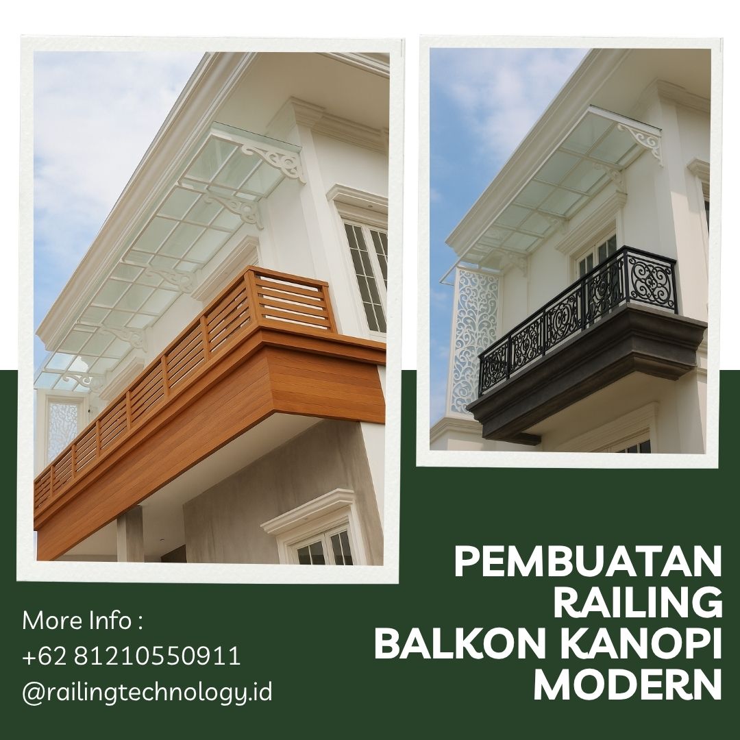 Pembuatan Railing Balkon Kanopi Modern Cengkareng