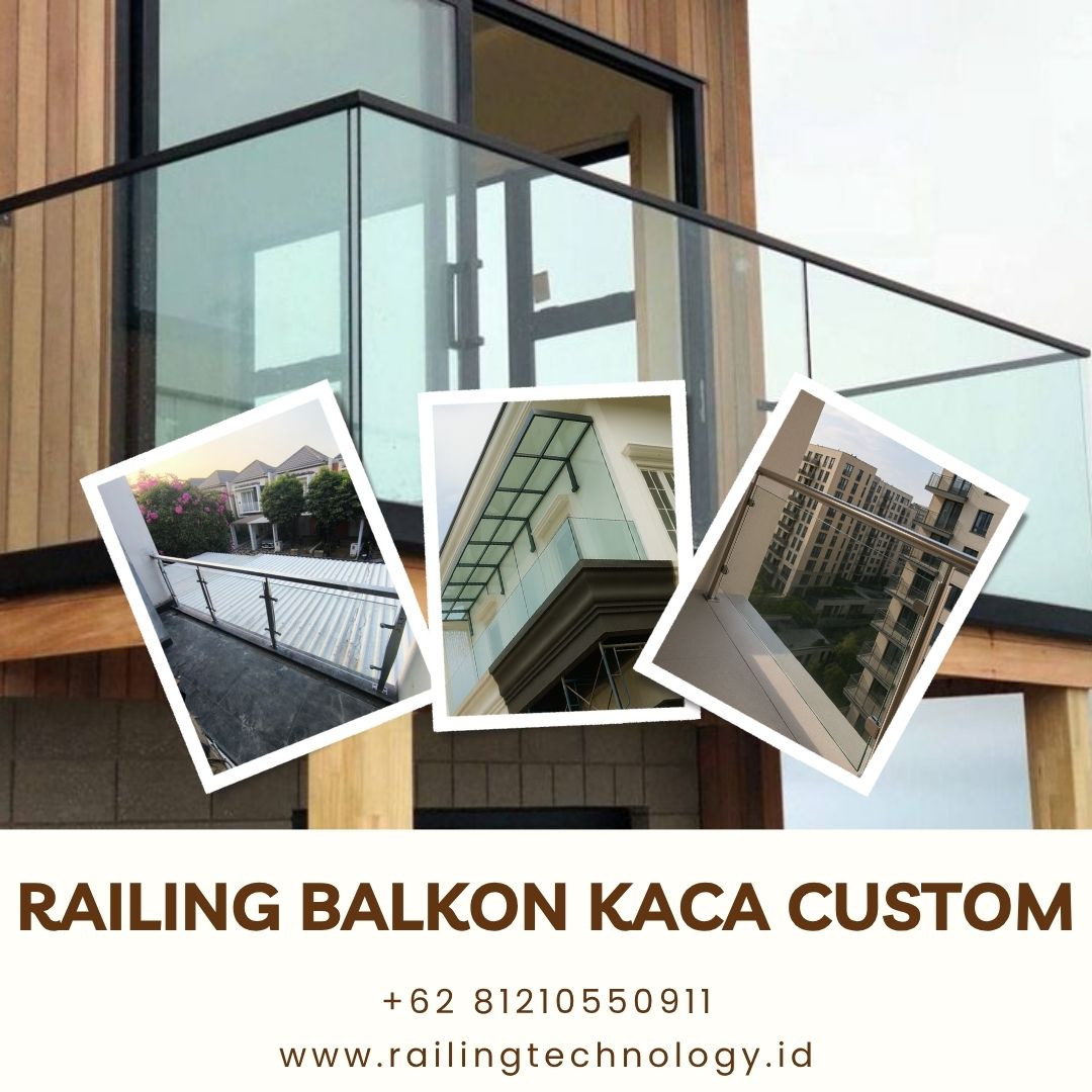 Railing Balkon Kaca Custom Slipi JakBar