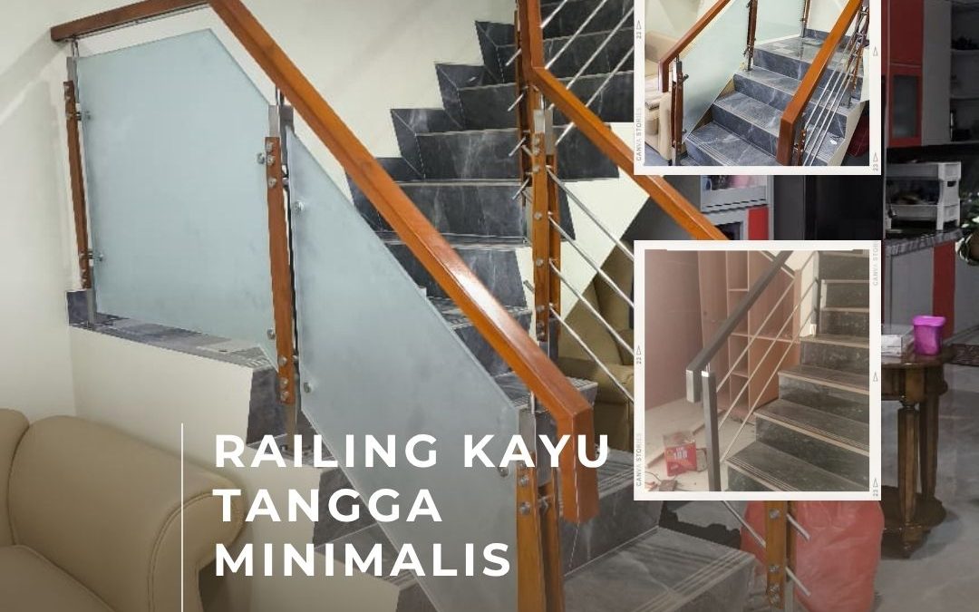 Railing Kayu Tangga Minimalis Cengkareng JakBar