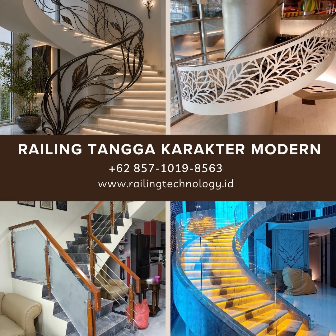 Railing Tangga Karakter Modern Jakarta Barat