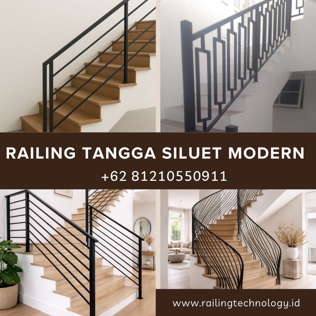Railing Tangga Siluet Modern Slipi JakBar