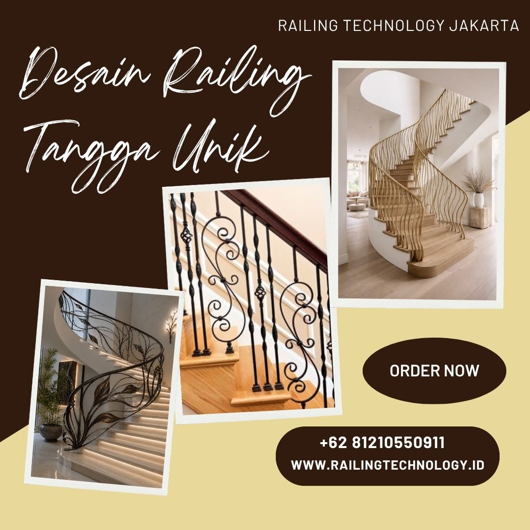 Desain Railing Tangga Unik Daan Mogot