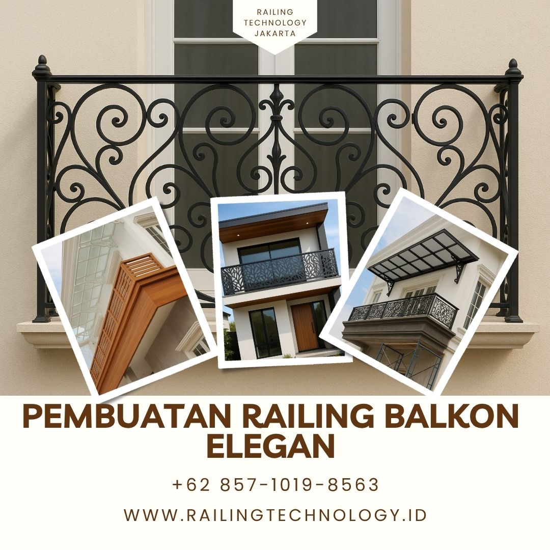 Pembuatan Railing Balkon Elegan Rawa Buaya