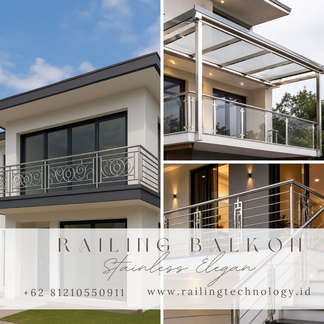 Railing Balkon Stainless Elegan Jakarta Barat